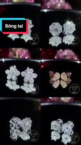 Bông tai đính xoàn thiên nhiên đẹp xs #longngocluxury #thanhtrungdiamond #trangsuckimcuong #bongtaikimcuong #kimcuongthiennhien 