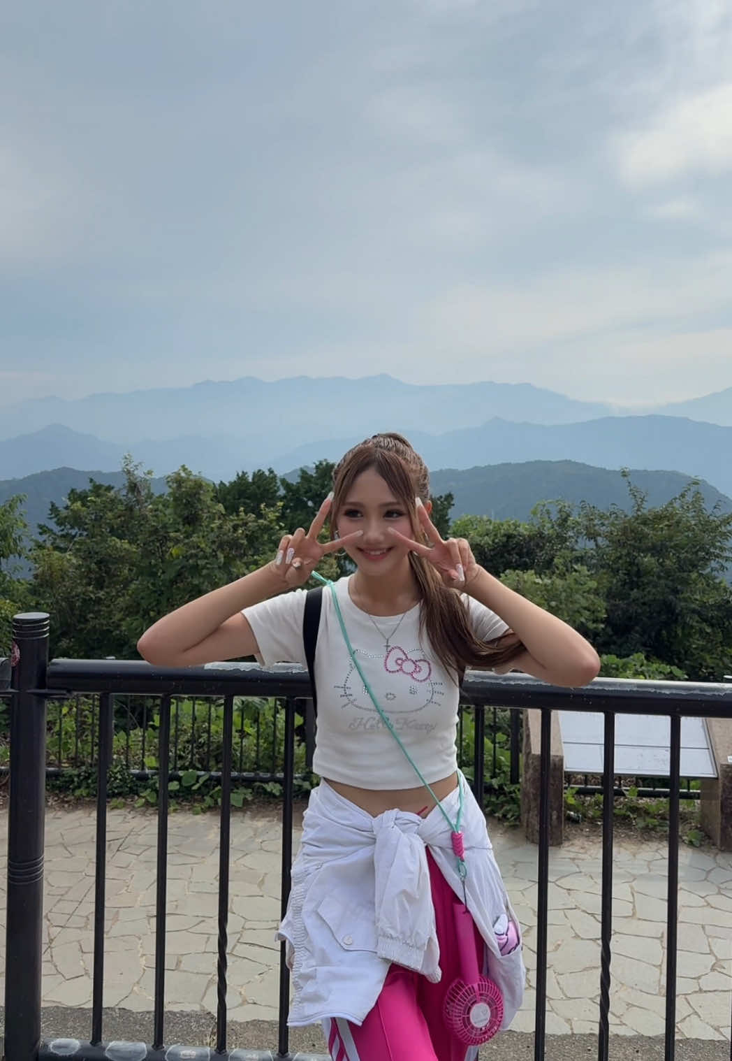 高尾山の頂上の景色綺麗すぎた⛰️ #09 #JK #高一 #egg #今日好き 