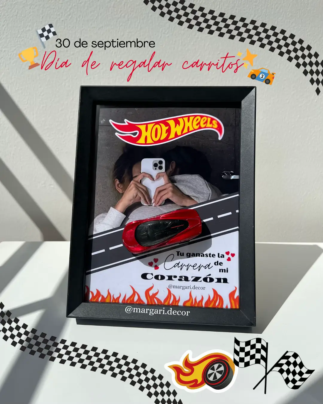 Personalízalos con frases, fotos y diseños que aceleran corazones. ✨Agenda en 3161270027  #hotwheels #cuadrospersonalizados #cucuta #30deseptiembre #carritoshotwheels 