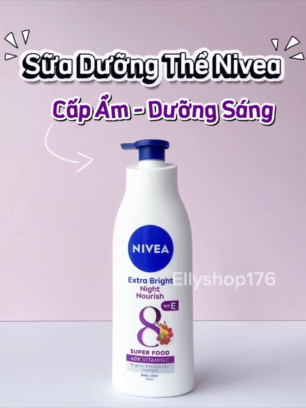 Sữa Dưỡng Thể Nivea Cấp Ẩm - Dưỡng Sáng #ellyshop176 #suaduongthenivea #duongsang #nivea #duongbody 