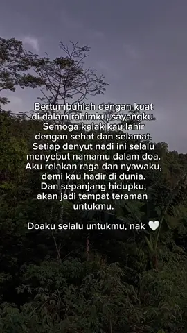 Untukmu yang sedang aku nantikan, doa tak pernah berhenti 🤍✨ #bumilhappy #doaibu #hamilsehat #pregnancyjourney #fypシ