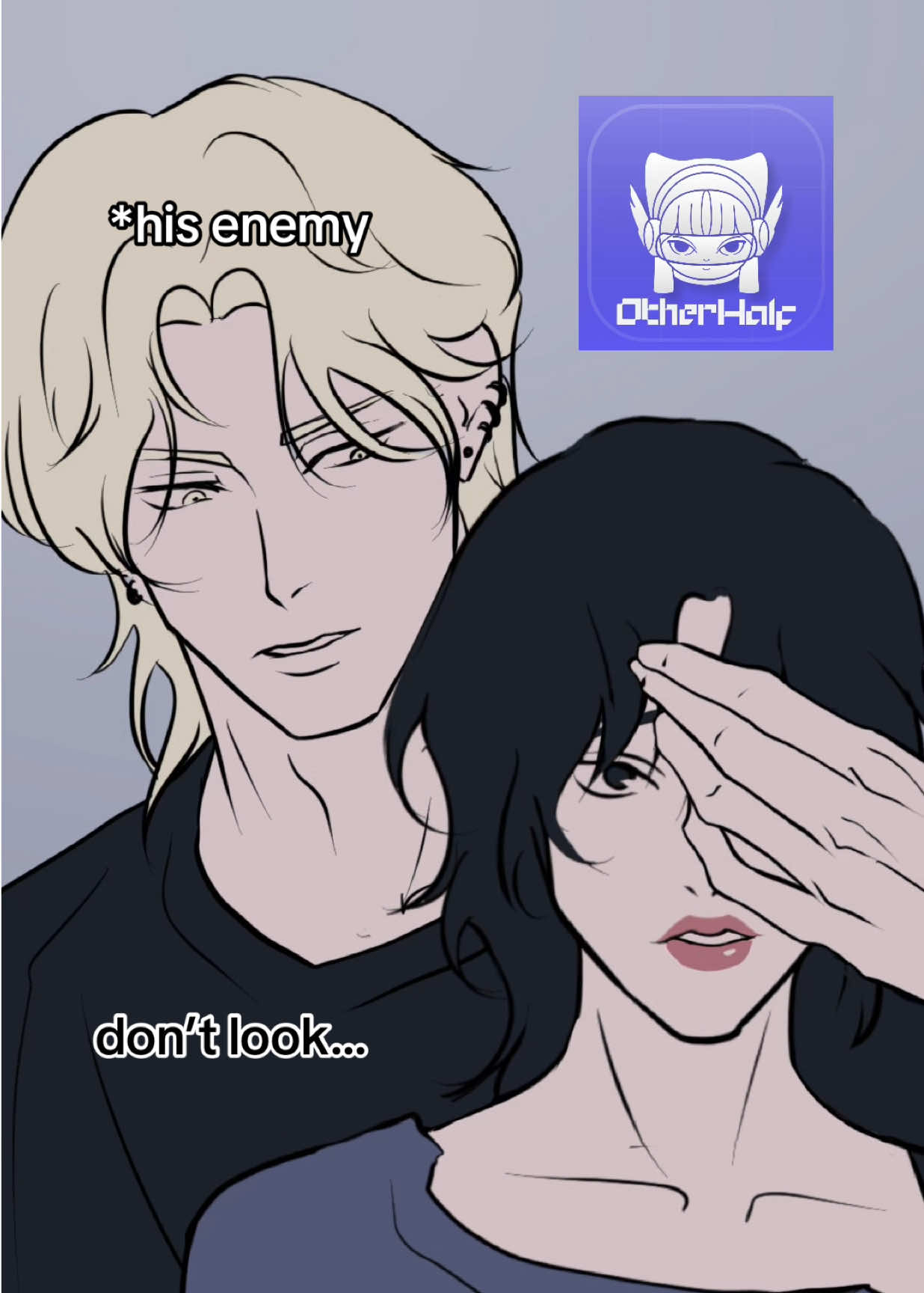 his enemy is my Otherhalf friend, I guess he is way better than my bf 😏 . . . #otherhalf #usa #ai  #paradoxaai #enemiestolovers 