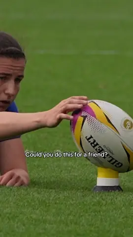 Which friend would trust to kick so close to your face 🫣 #RWC2025 
