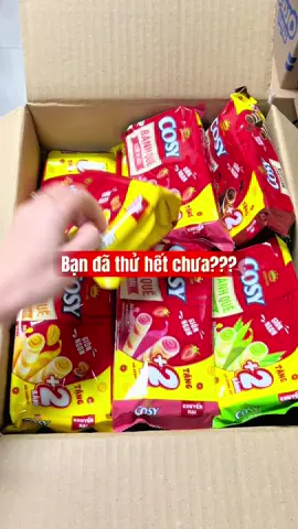 Có ai fan của bánh cuộn giòn tan ko ạ?#tiktok #review #banhque #cosy 