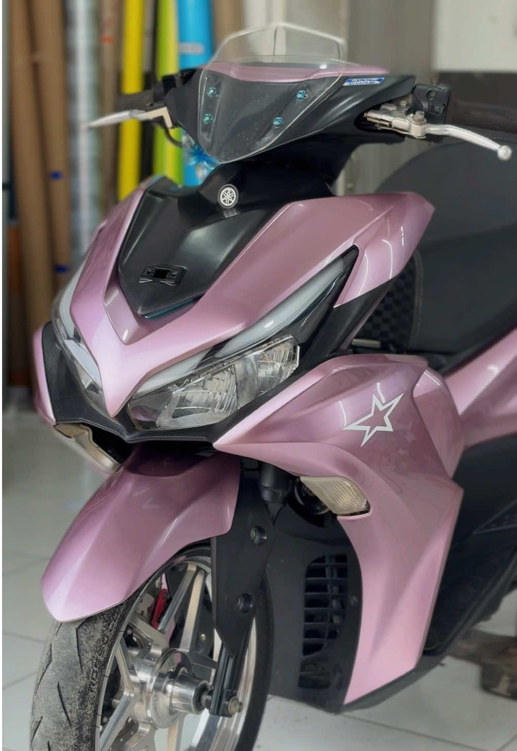 Pink nya keren bos 🤩🔥#aerox #aerox155 #skotletmotor #fyp #skotlet 