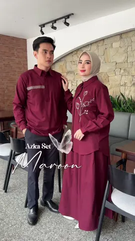 Azka set couple warna maroon secantik ini bunda. Produk baru dari Athiyah ini kalau dipakai ke acara formal atau nonformal bisa banget. Yuk mumpung mendekati puasa di tahun depan biar dapet ga harus war langsung gercepin sekarang juga🥰🫶#coupleset #couplesetkeluarga #bajulebaran #couplesetlebaran #gamis 