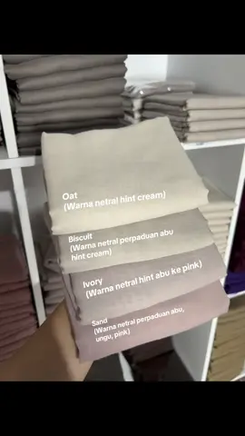 Warna netral masuk kesemuaw arna baju nih😍