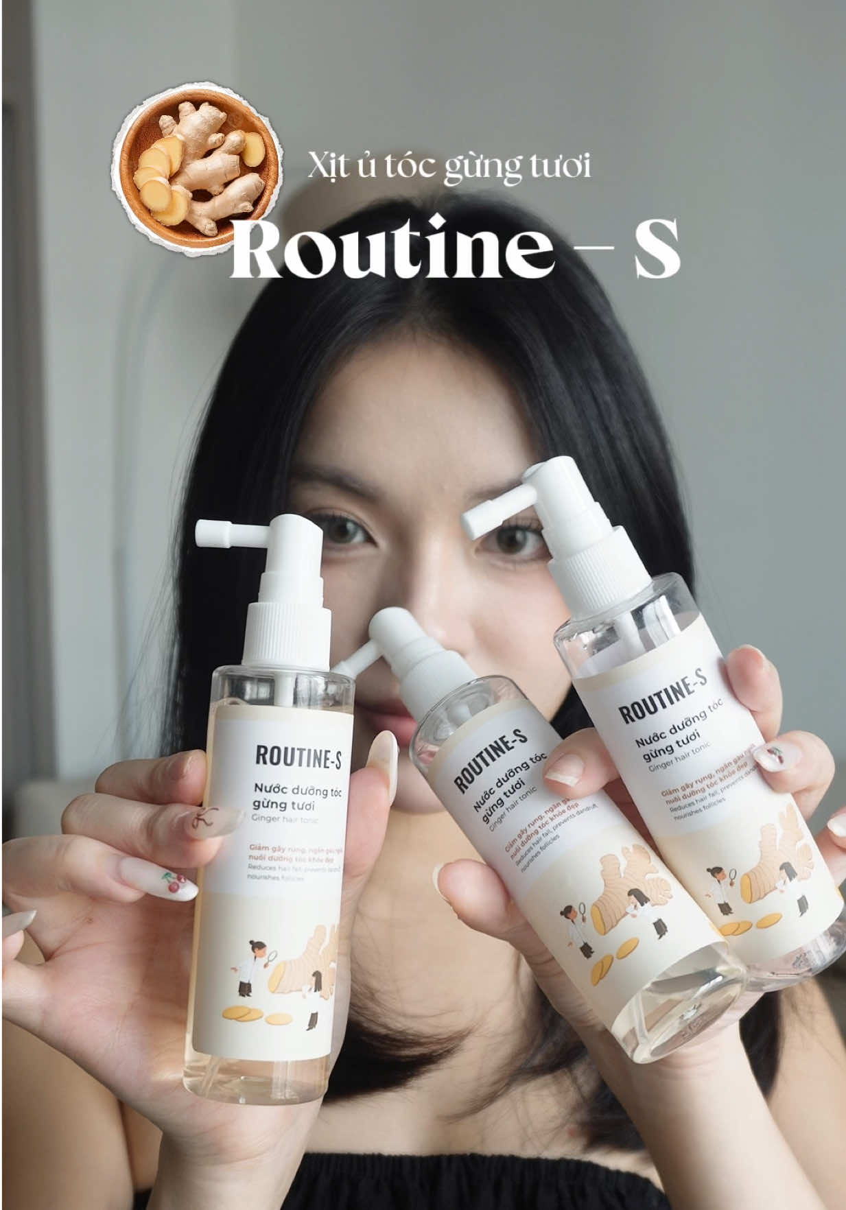 Mùa thu là mùa tóc rụng mà bà nào vẫn còn chưa chú ý thì khả năng hói sớm nha  #routines #xitgung #ugung #haircare #moctoc 