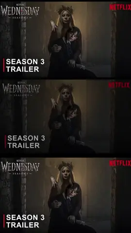 WEDNESDAY SEASON 3 - First Trailer |Jenna Ortega, Lady Gaga |Netflix #wednesday#netflix#jennaortegawednesday#fyp#foryou 