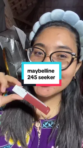 maybelline superstay matte ink 245 seeker cakep banget #maybellinesuperstaymatteink #maybelline245seeker #wearemaybelline #cumamatteinkyangbisa 