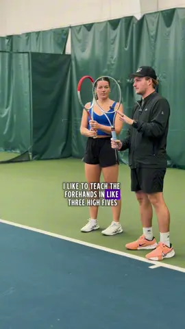 Part 1 of some Forehand techniques! High-fives all around. Comment “ACE” to start your tennis journey today! #tennis #tennisplayer #beginnertennis #tennislesson #tennisdrills 