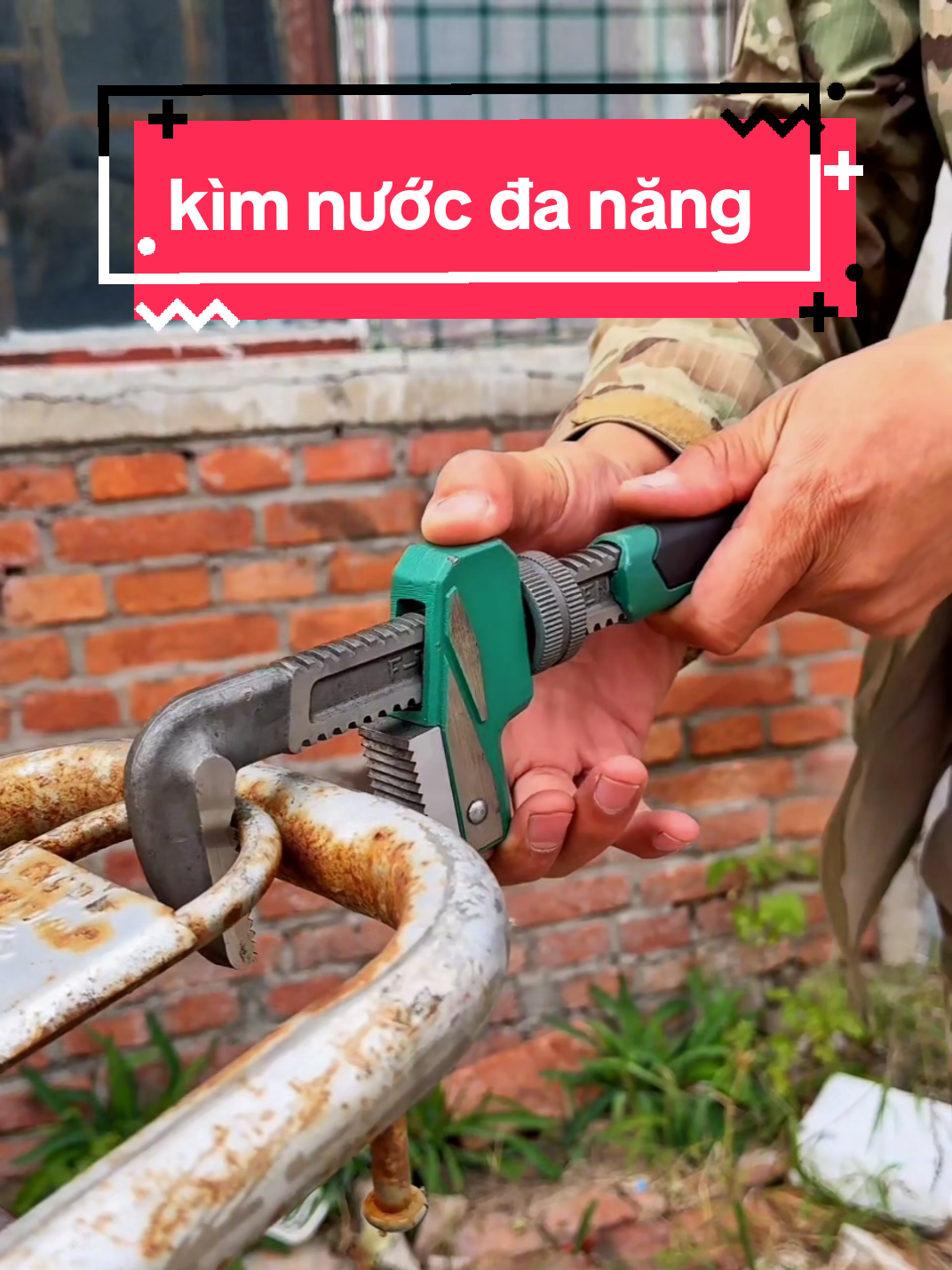 kìm nước, mỏ lết chữ F, kẹp cực chắc,kể cả các loại ống tròn #molet #kimnuoc #kimchuf #suaongnuoc #ongnuoc 