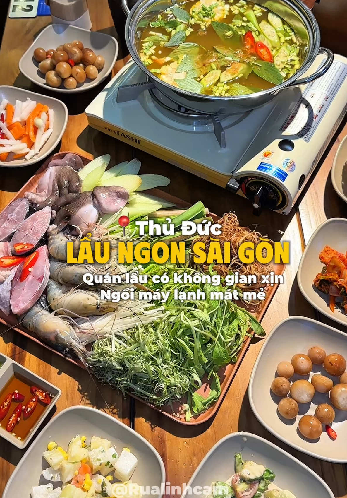 Ăn lẩu trong không gian máy lạnh 😋😋 #rualinhcam #saigondidau #saigonangi #laungonsaigon #thuduc 