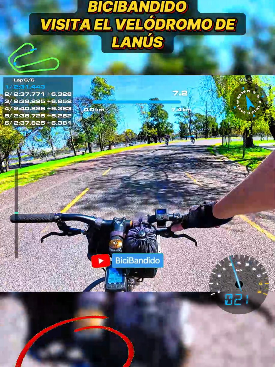 Descargá Telemetry Overlay desde mi perfil  #bicibandido #ciclovia #bicibandido #Lanus #Velodromo 