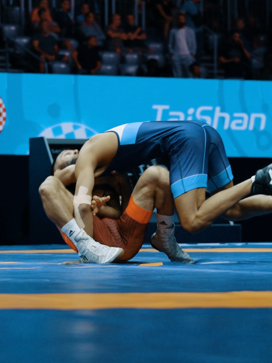 Azizli going sicko mode 🤯 #wrestlezagreb 