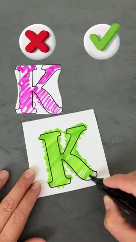 Perfect cut:the letter K 🩷#DIY #cut #rek 