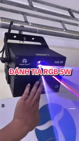 Đánh tia RGB 5W #viral #thakilight #densankhau #congthakilight #laserrgb5w 