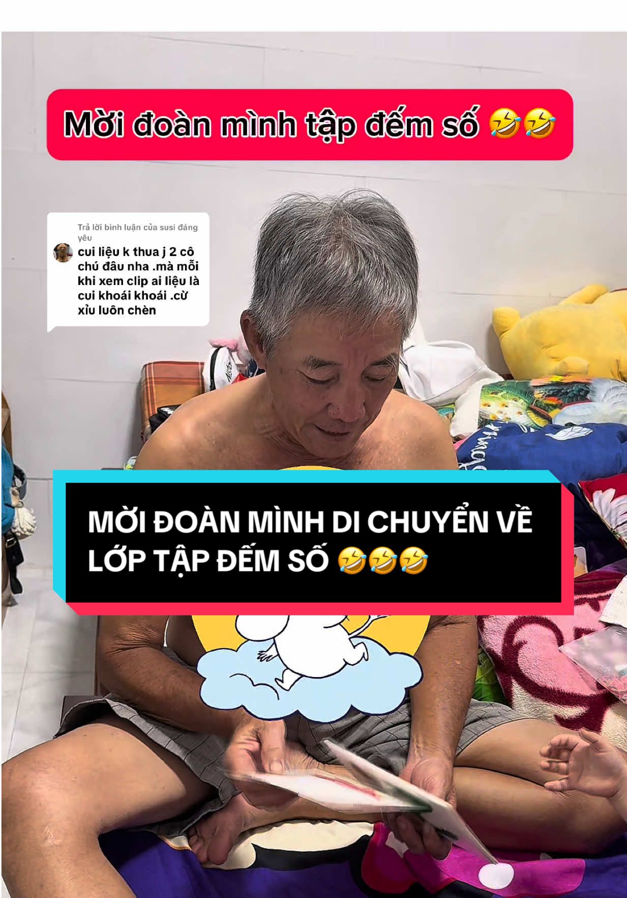 Trả lời @susi đáng yêu Mời bà về cùng đội tập đếm số vs cha tuiii nha🤣🤣🤣🤣 #tituncamau #vuive #thanhlieu #fyp 