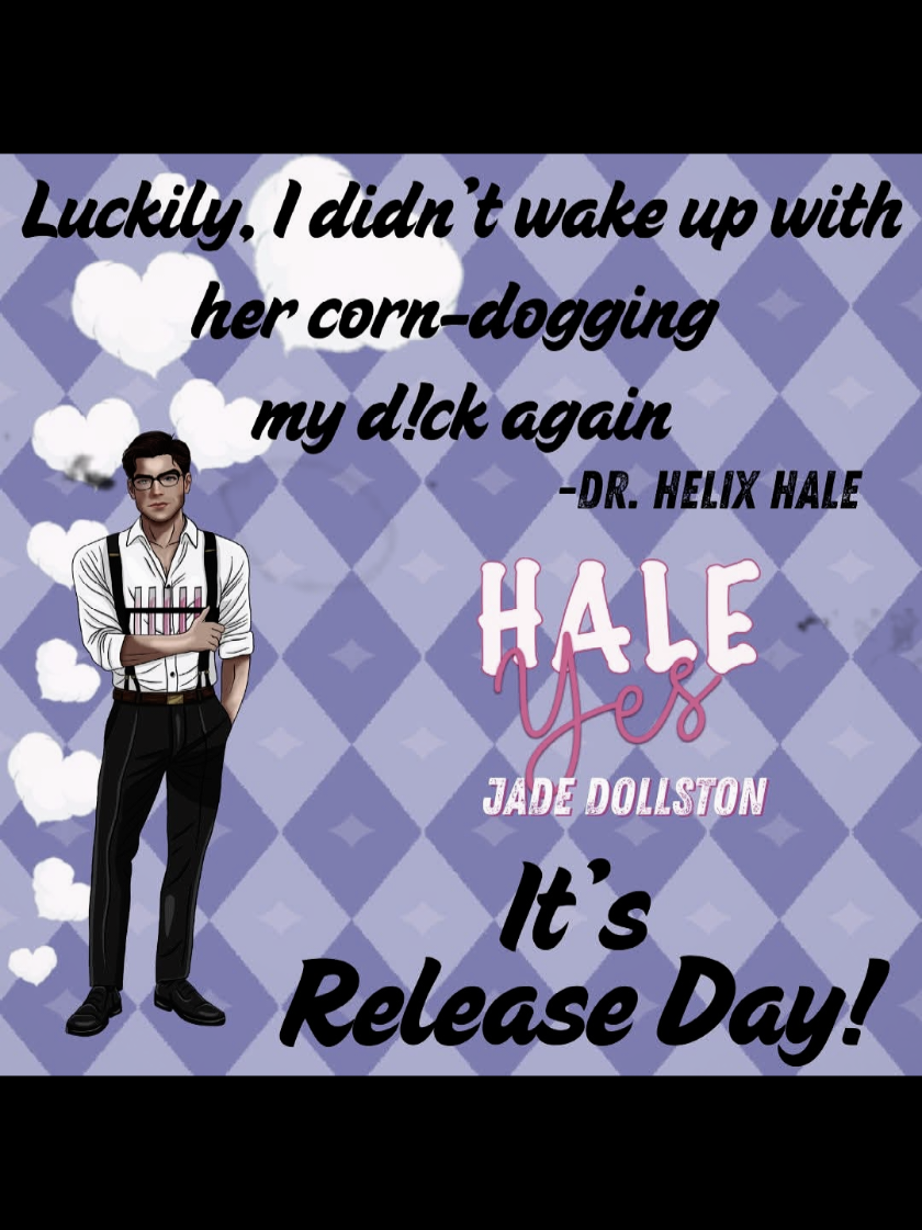 It's release day for Hale yes by Author Jade Dollston! Don't miss this hilarious rom-com about two scientists who have ALL the chemistry! https://mybook.to/haleyes 🔬 My name is Nicolette Bell, and I spend more time with microscopes than men. I’ve got the doctorate degrees, the lab coat, and the resume that all scream “boss babe scientist.”  👩🏽‍🔬 But what I don’t have is a love life. I’ve only dated other scientists in the past, and let’s just say my Bunsen burner is not being properly lit. 💄 I hate my current job at a large cosmetics company in New York, so when I make the move to Houston, Texas, to work at Hale Cosmetics, I make a solemn vow to myself: Absolutely no more science nerds in my bed.  0️⃣ Zero. Zilch. Nada. 🧬 And then I meet the scientist in charge of the lab, Dr. Helix Hale. Tall and handsome, he’s got dreamy eyes and a jaw that would make a Renaissance statue green with envy. 👓 Did I mention he wears glasses? And would you like to venture a guess as to who is a sucker for a man in glasses? If you guessed me, here’s your gold star. 🚫But no. I’ve sworn off science guys forever. 🌶  Until we begin this crazy fake dating scheme for a wedding and have to share a room. And let me tell you, the things this man is hiding beneath those starched clothes and suspenders would have any woman doing a triple take. 🦸🏽‍♂️ I swear, Helix Hale is like Superman in a lab coat. 🌡 Despite my best efforts, I find my resolve wavering, and after a steamy night ends with me bent over a lab table, all I can say is… 👍🏼 Hale Yes. @Author.Jade.Dollston 