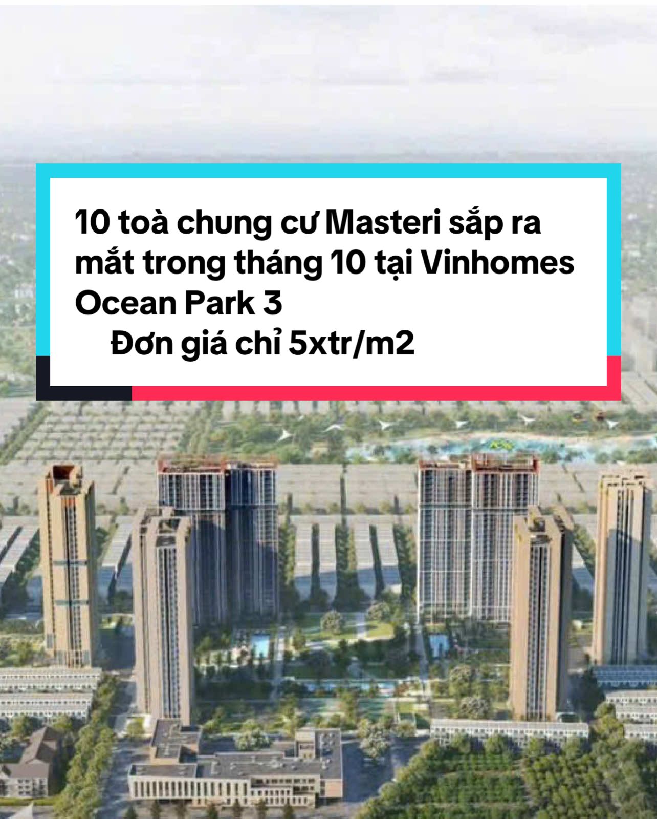 Siêu phẩm tháng 10 tại VinHomes Ocean Park 3   đơn giá chỉ từ 5Xtr/m2 💥💥💥 #batdongsan #canhocaocap #vinhomes #masteri #chungcu 
