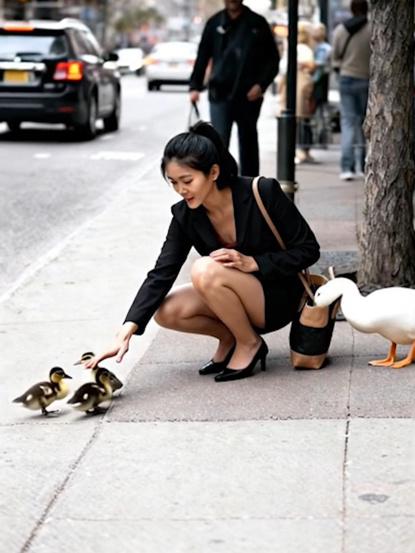 She got scammed by a duck 😂 #scam #conartist #duck #funnyfail #animalmemes #baitandswitch #heist #funnyreels