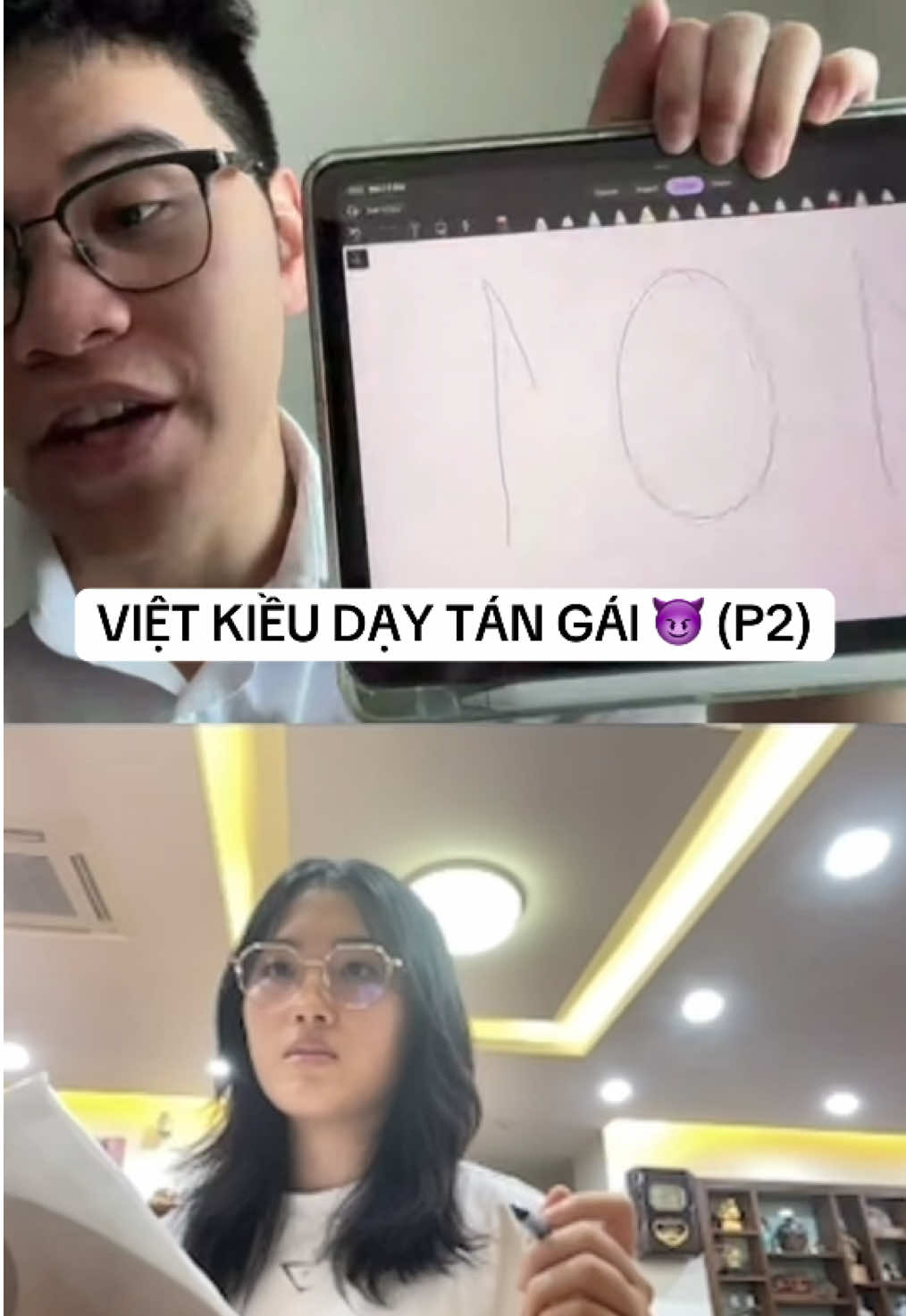 Lớp dạy tiếng Việt kiều phần 2 #fyp #capdoi #haihuoc #tiengviet #funnycouple 