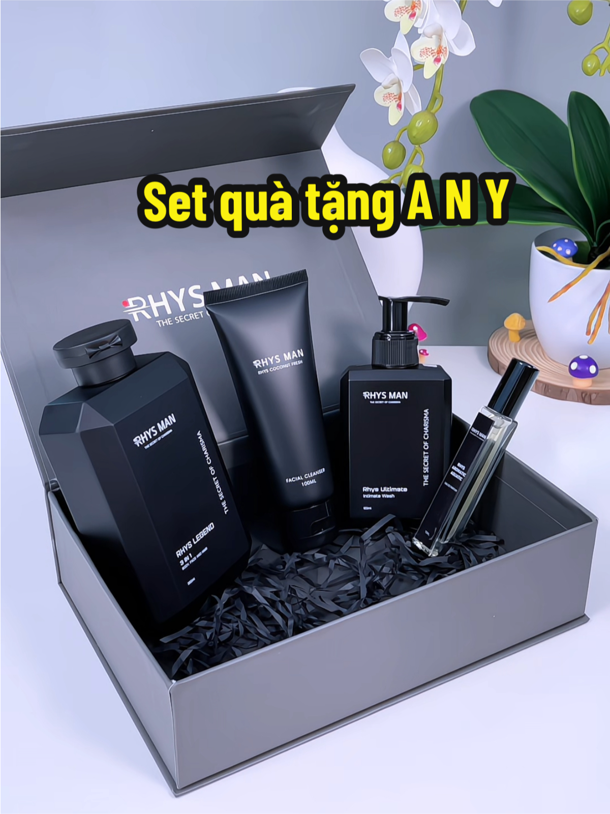 Set quà tặng anh người iu đã xịn lại còn thơm #quatang #quatangbantrai #skincare #rhysmanchinhhangvn #combonamtinh