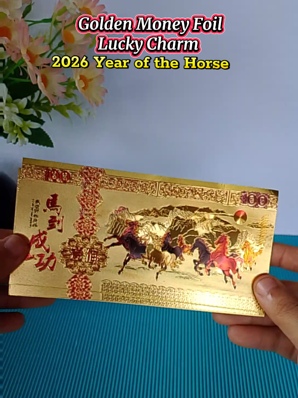 2026 YEAR OF THE HORSE GOLDEN MONEY FOIL LUCKY CHARM #goldenmoneyfoil #goldenmoneyluckycharm  #goldenmoneyfoil2026 #ziyangph #recommendations 