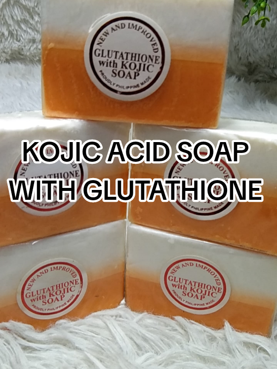KOJIC ACID SOAP with GLUTATHIONE, for skin whitening, anti-aging, rejuvenate and anti-pimples. #kojicacidsoap