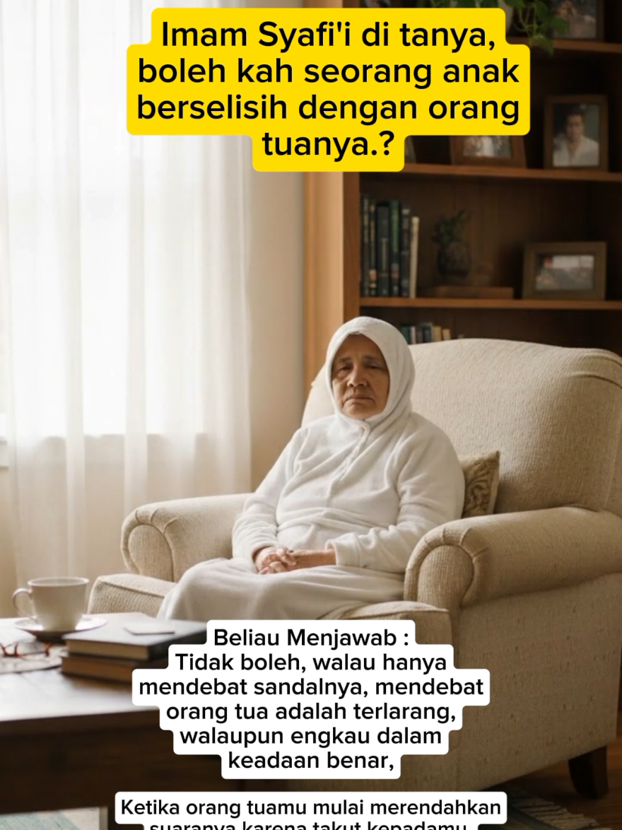 Imam Syafi'i di tanya. bolehkah seorang anak berdebat dengan ibunya.? #nasehat #motivasi #trending #fyp 