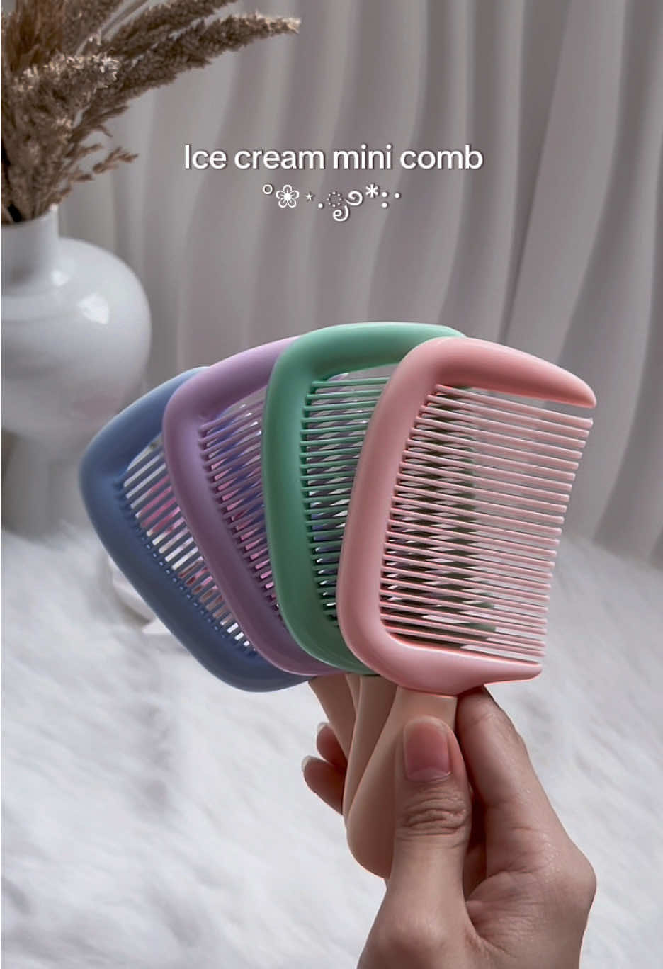 Gift idea | Colorful ice cream mini comb 🍦 #giftidea #comb #minicomb #colorful 
