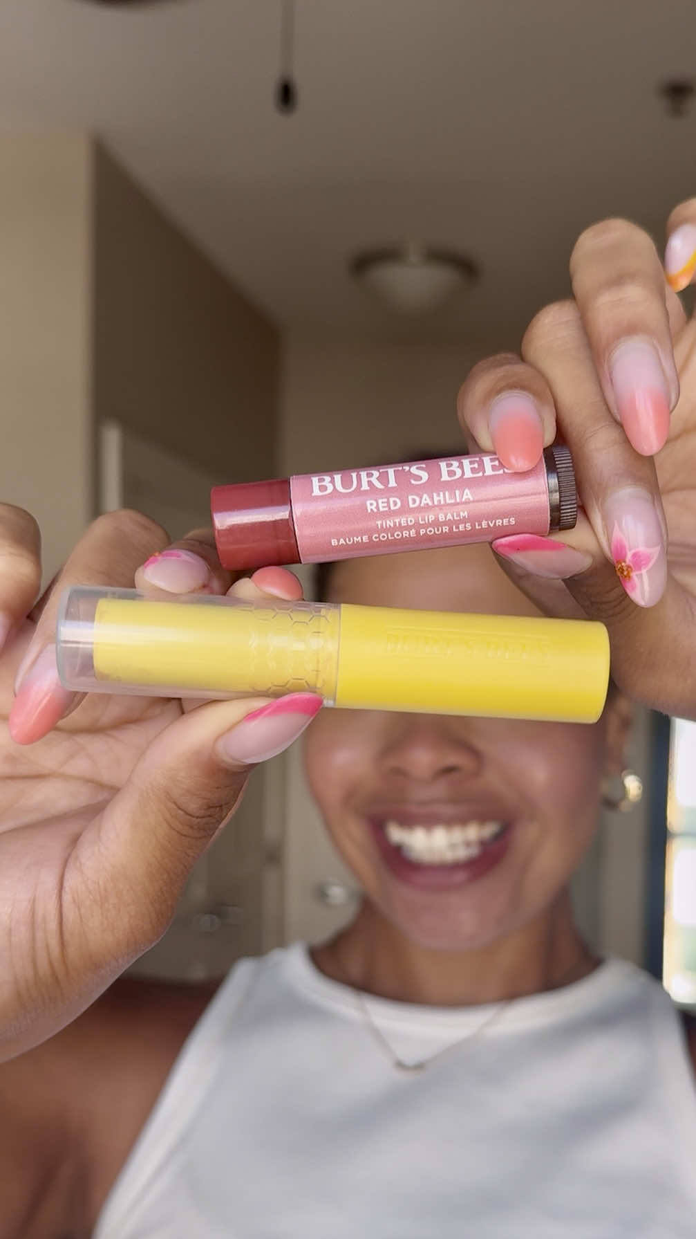 when it comes to color, Misty Mauve and Red Dahlia are like sisters—similar looks, different vibes 👯‍♀️ 💋 Misty Mauve: a bit darker with solid, buildable color  💋 Red Dahlia: semi-sheer and a bit more natural  #boosted #boostedbalm #lipbalm #lipcare #burtsbees 