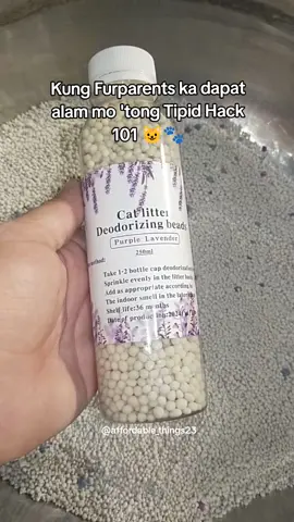 Tipid hacks para sa furparents! 🐾 Cat Litter Deodorizer = fresh box + happy kitty + less gastos 💖 #cathacks #furparenttips #catlitterdeodorizer #catneeds #tipidhacks 