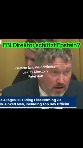 Anhörung des #FBI Direktor's Partel gestern in den #USA in der Sache #Epstein und das #Blackbook . Warum schützt das FBI ein P3do? #viral 