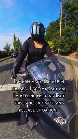 Mine 🖤🐟 #bikergirl #girlbiker #motorcyclegirl #bikersoftiktok #myfishy 