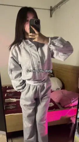 Set nỉ thu đông cổ cao mặc mùa đông ko sợ gió lùa=)) #setni #viral 