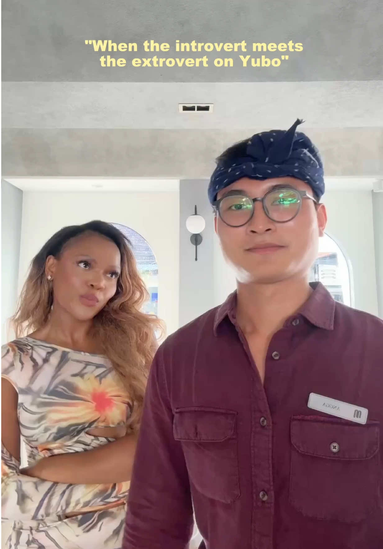 When two opposites meet 👀 #yubo 