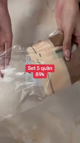 Set 5 quần lót nữ su vải mát cực luôn ạ#xuhuongtiktok 
