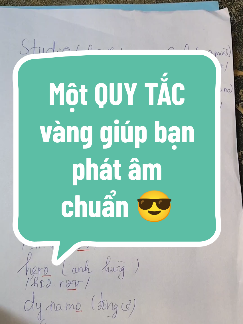 Một quy tắc vàng giúp bạn phát âm chuẩn😎😎😎 #english #fyp  #LearnOnTikTok #learn #learnenglish 