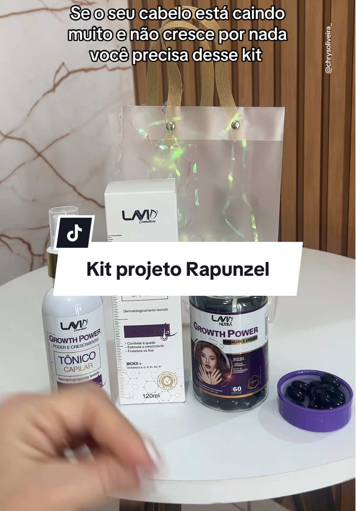 Kit projeto Rapunzel! #tiktoshop #crescimentocapilar #quedacapilar #tratamentocapilar 
