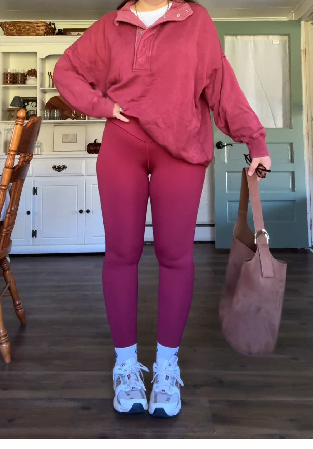 OOTD ♥️♥️♥️ @aerie @New Balance @Sézane  #fallfashion #momootd #ootdinspo #OOTD #sahmsoftiktok 