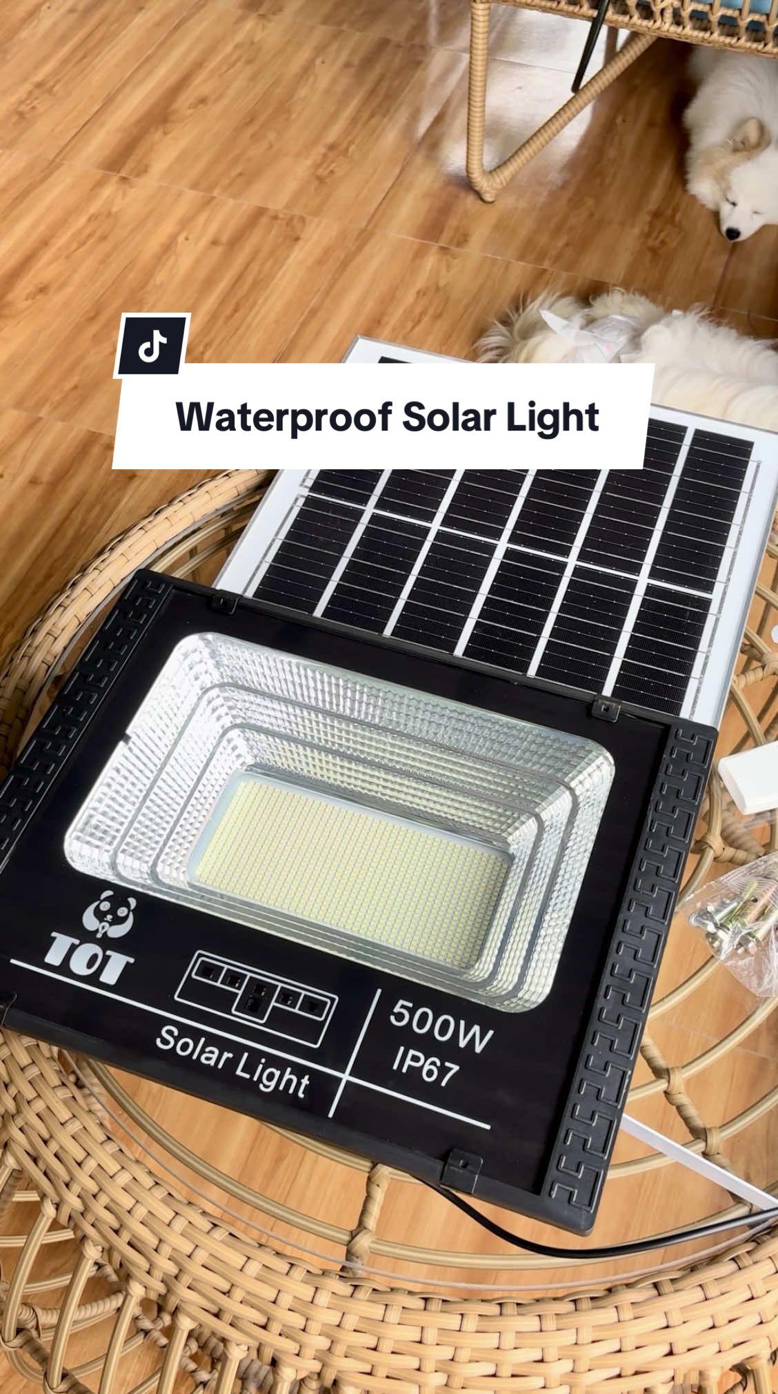 Waterproof Solar Light Outdoor 500W #solarlight #solarlights #outdoorlights #waterproof #solarpower 