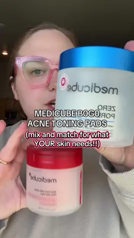 DO NOT miss your chance to get THE BEST DEAL i have EVER seen on my favorite toner pads!!! @medicube global #medicube #tonerpads #acnetoner #medicubetiktokshop #medicubebundle #zeroporepad 