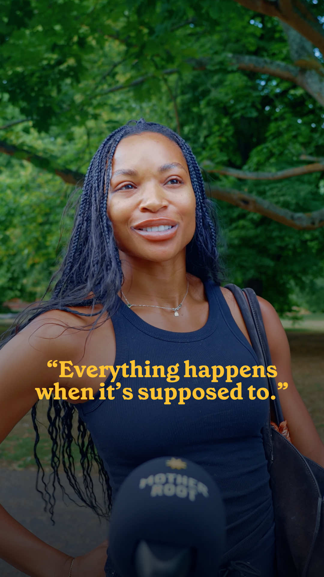 “Everything happens when it’s supposed to.” #hopecore #streetinterview #motherroot #LifeAdvice #happiness 
