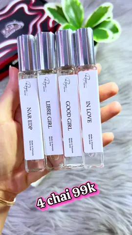 Combo 4 chai nước hoa nữ thơm khác nhau lưu hương lâu 99k #emchintaphoa #xuhuong #xh #nuochoanu 