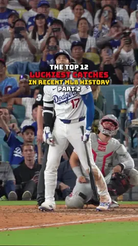 The top 12 luckiest catches in recent MLB history #athletic #fyp #sports #baseball #homeplate 