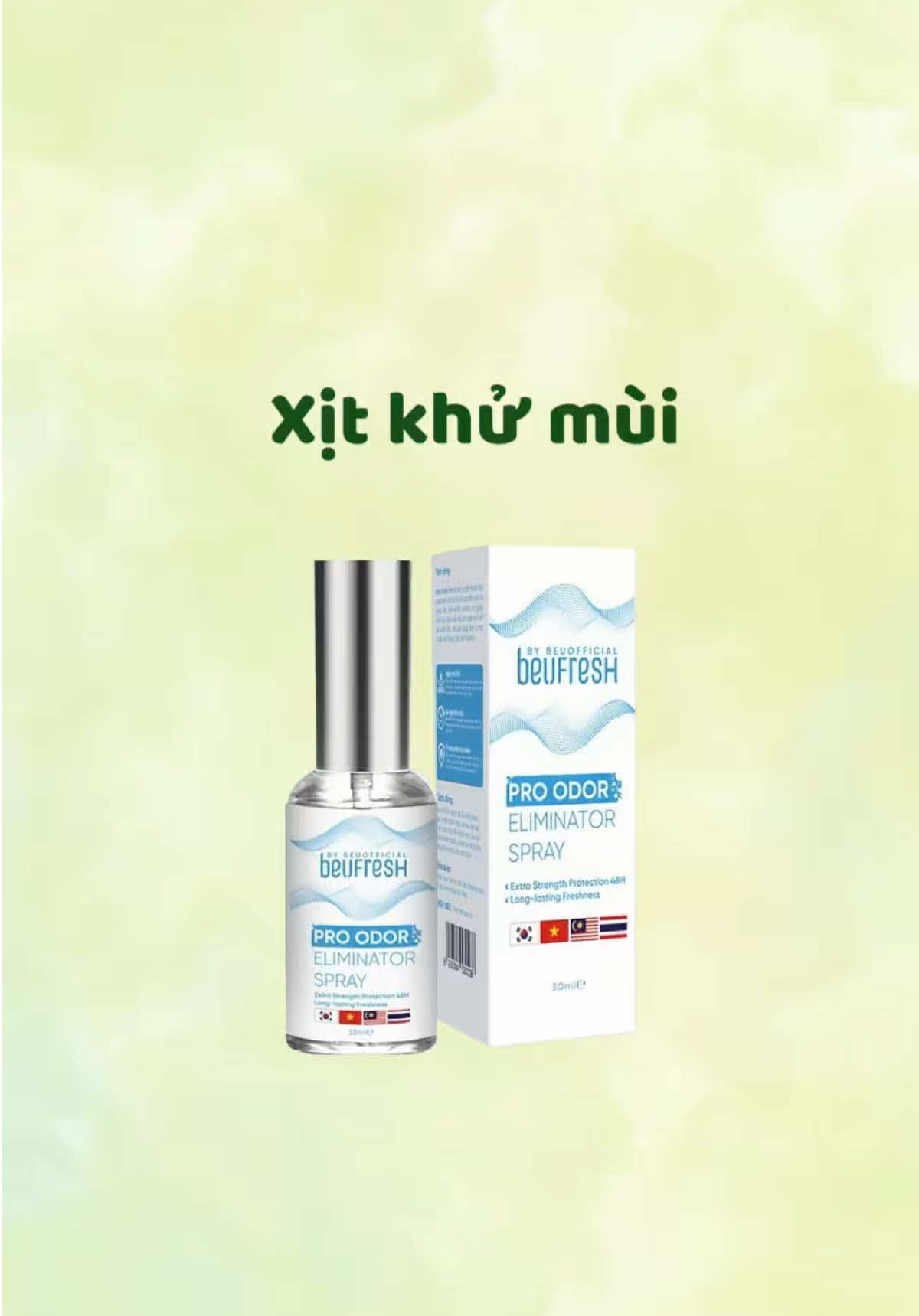 Xịt khử mùi toàn thân, kiểm soát mồ hôi tốt nha #review #goclamdep #xitkhumuibeufresh 