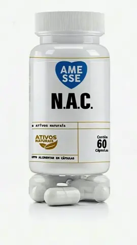 NAC - N-acetilcisteína Amesse -  60 Cápsulas #SuplementoNatural #NAC #Nacetilcisteína 