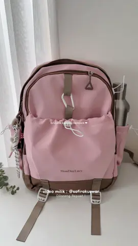 Pinky backpack, ini lucu bangett 🤏🏻😩  #ransel #backpack #backpackforschool #pinkbackpack #pinkbag 