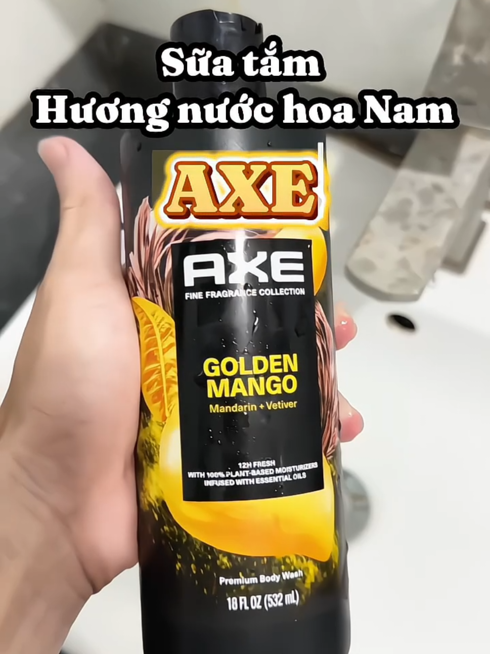 Sữa tắm lưu hương lâu AXE #axe #axefinefragrance #luuhuongthoithuong #hoptaccungunilever 
